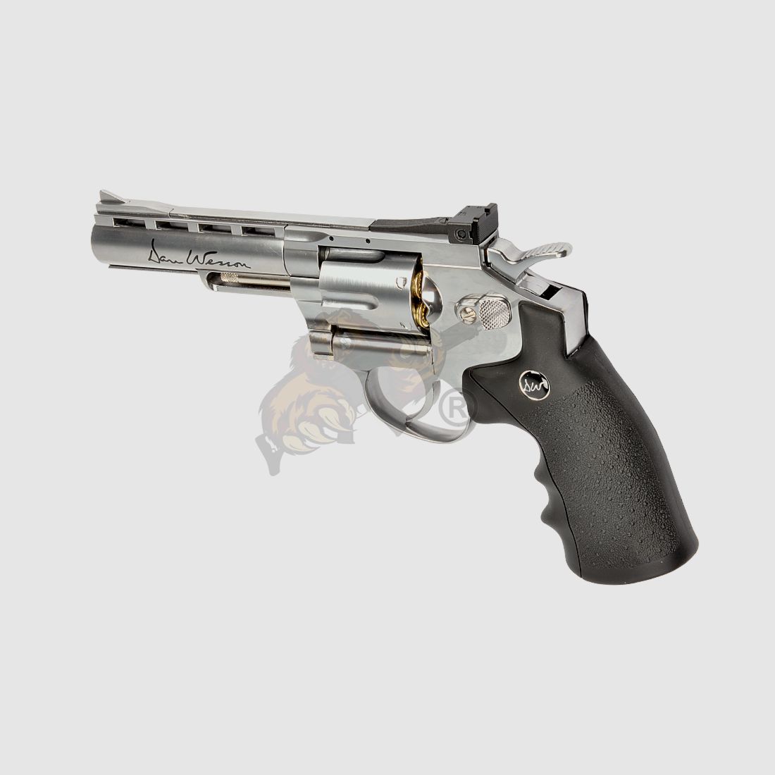 Dan Wesson Silver 4 Inch Revolver Full Metal Co2 -F-