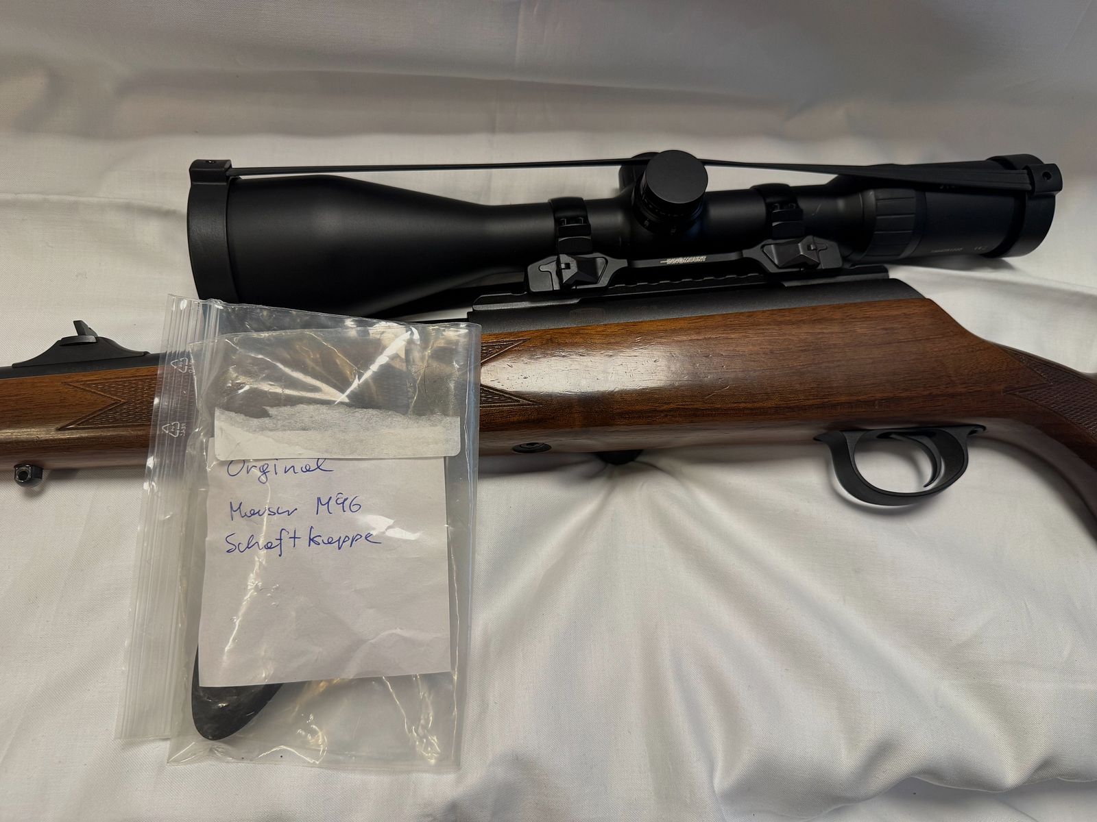 Mauser M96 9,3×62 straight-pull + Steiner Ranger 4-16×56 – Cat. C heirloom Vorarlberg, zdjęcie 2 z 8