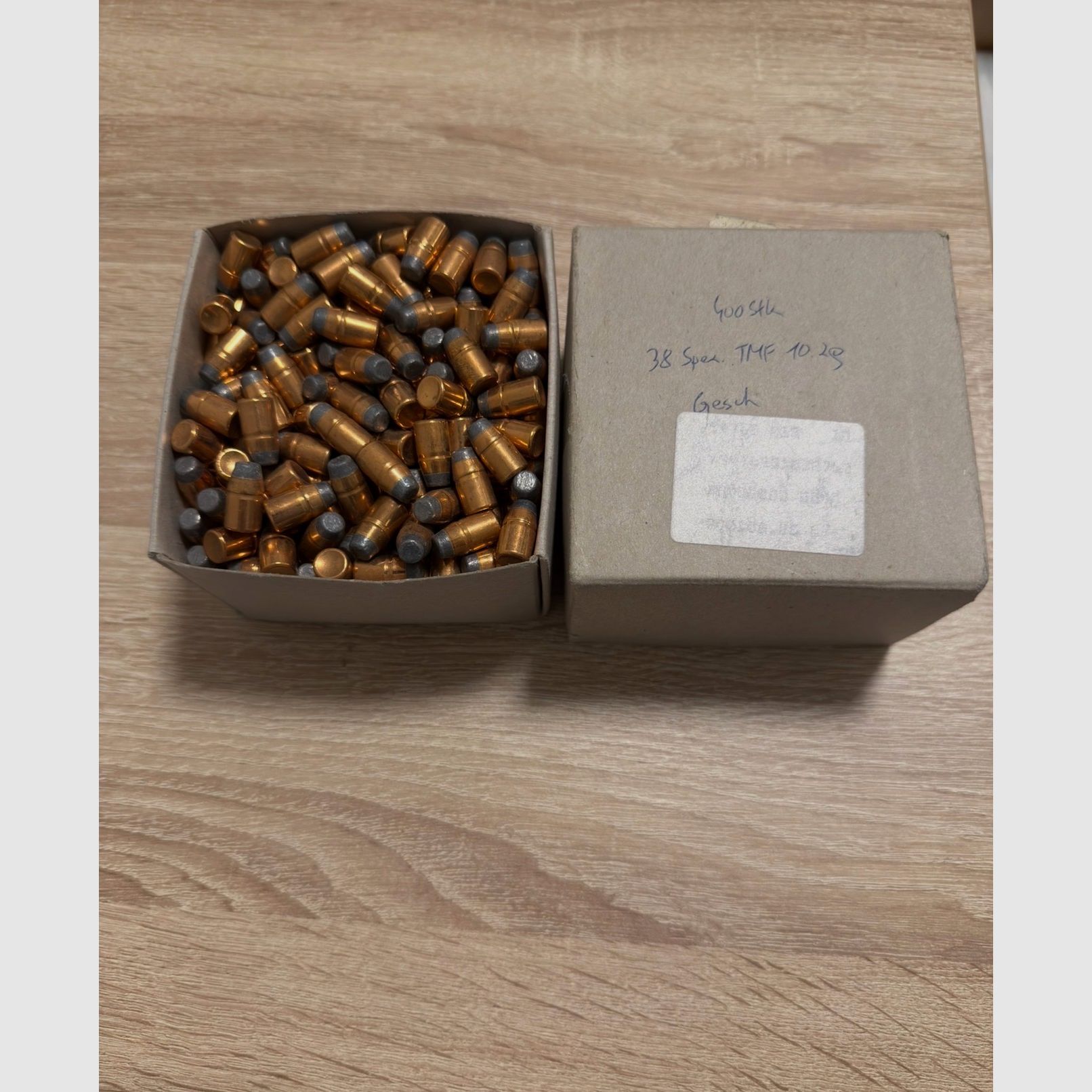Cartuchos .38 Special 10,2g/158grs. Tlm Fk. 400 piezas