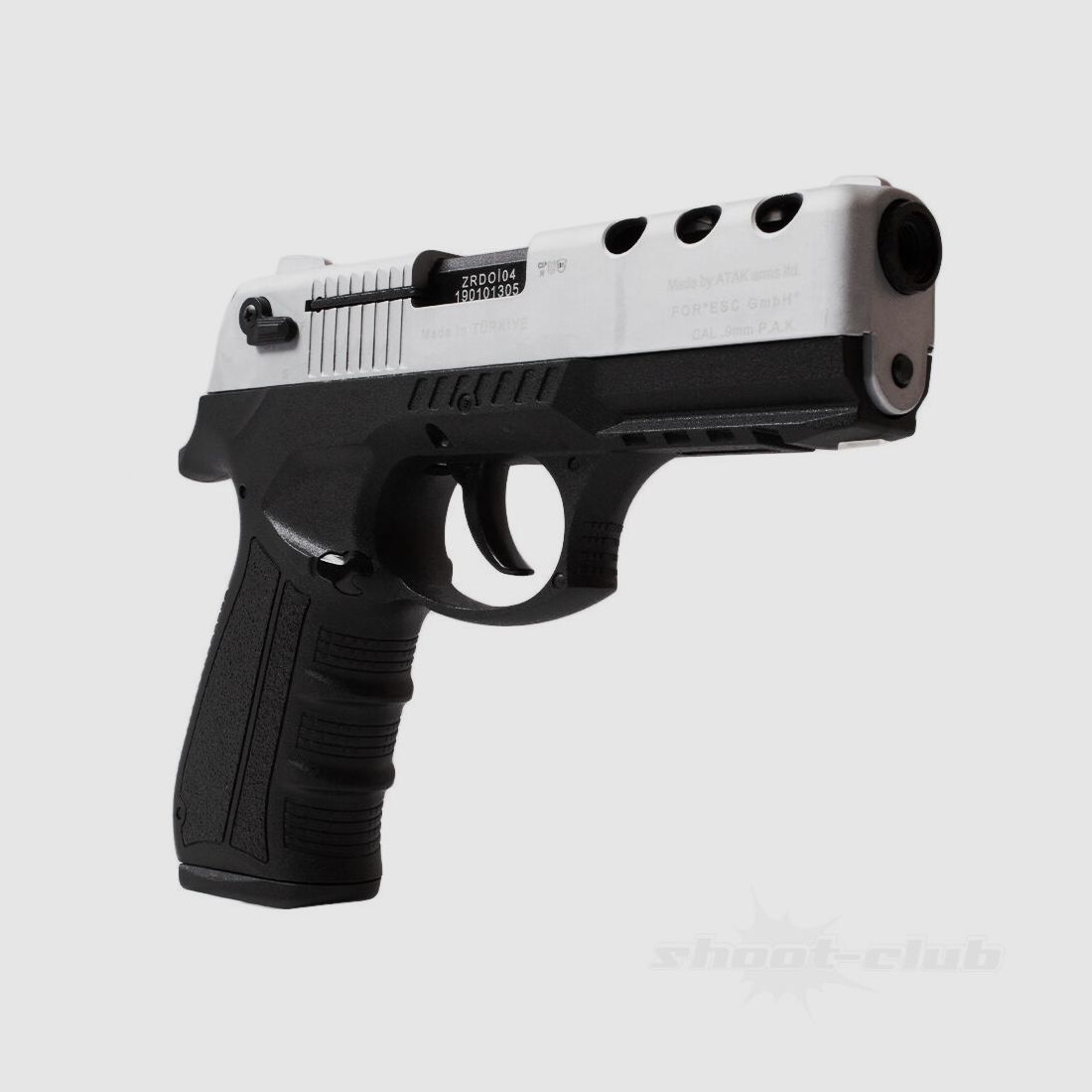 Zoraki Zoraki 4918 matte chrome 9mm P.A.K.