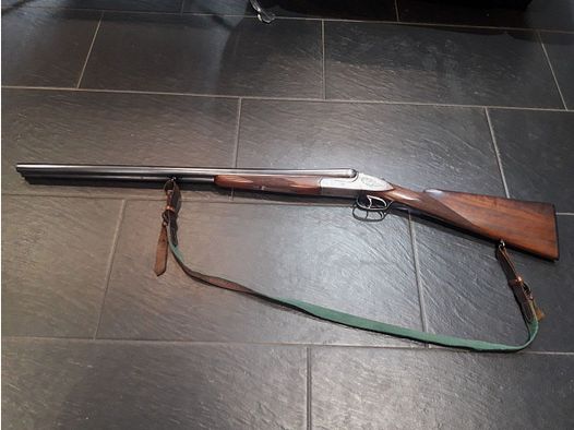 Merkel double-barrel shotgun english stock