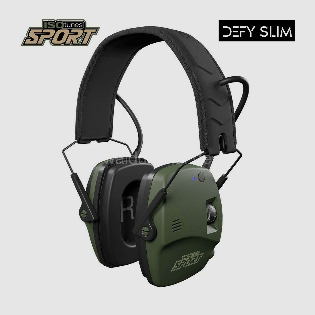AKAH ISOTUNES Sport Defy Slim verde, con Bluetooth