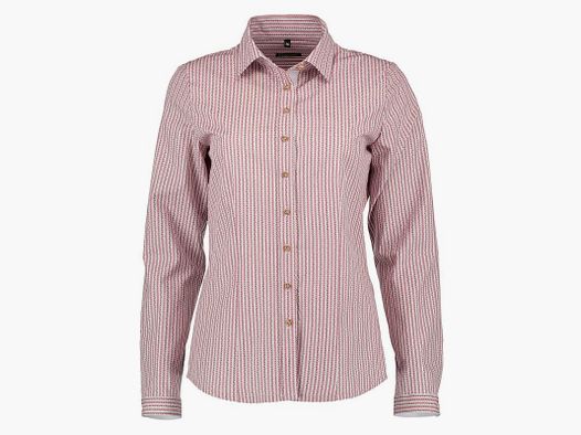 Os Trachten – women's shirt striped burgundy