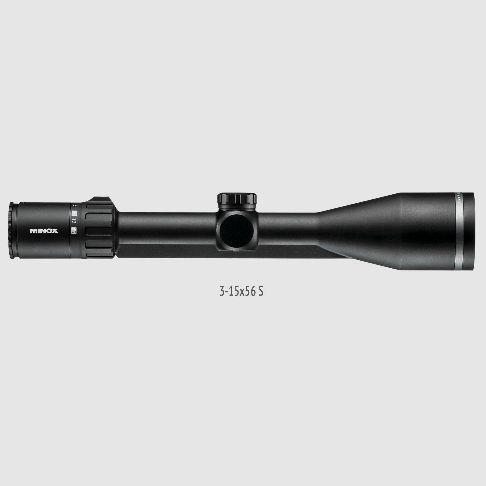 Minox Allrounder 3-15x56, con riel