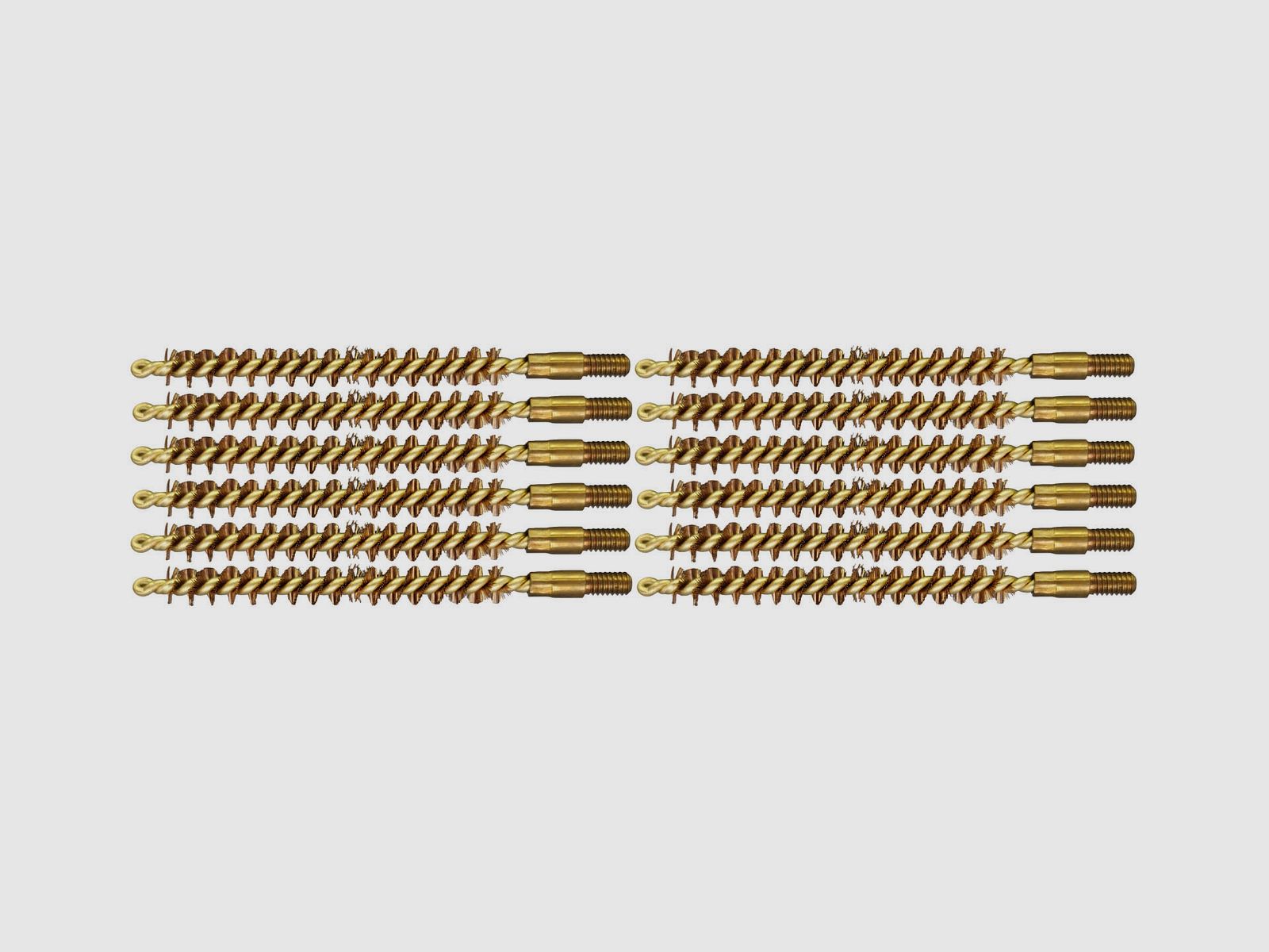 12 bronze cleaning brushes 6mm/.243 rifle