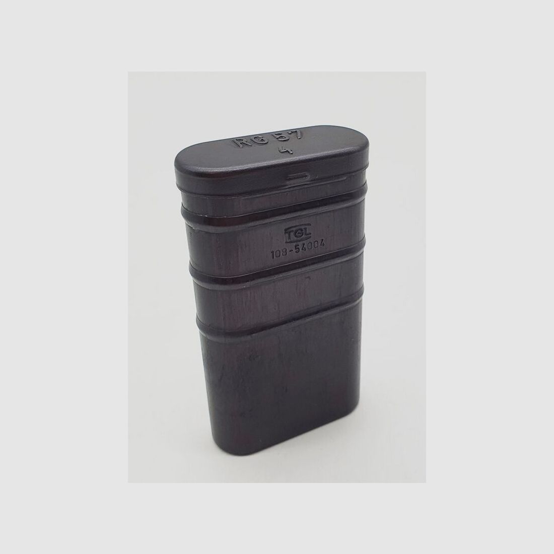 original GDR NVA RG 57 can for weapon cleaning device for Kalashnikov AK47 (7.62mm) TGL 108-54004