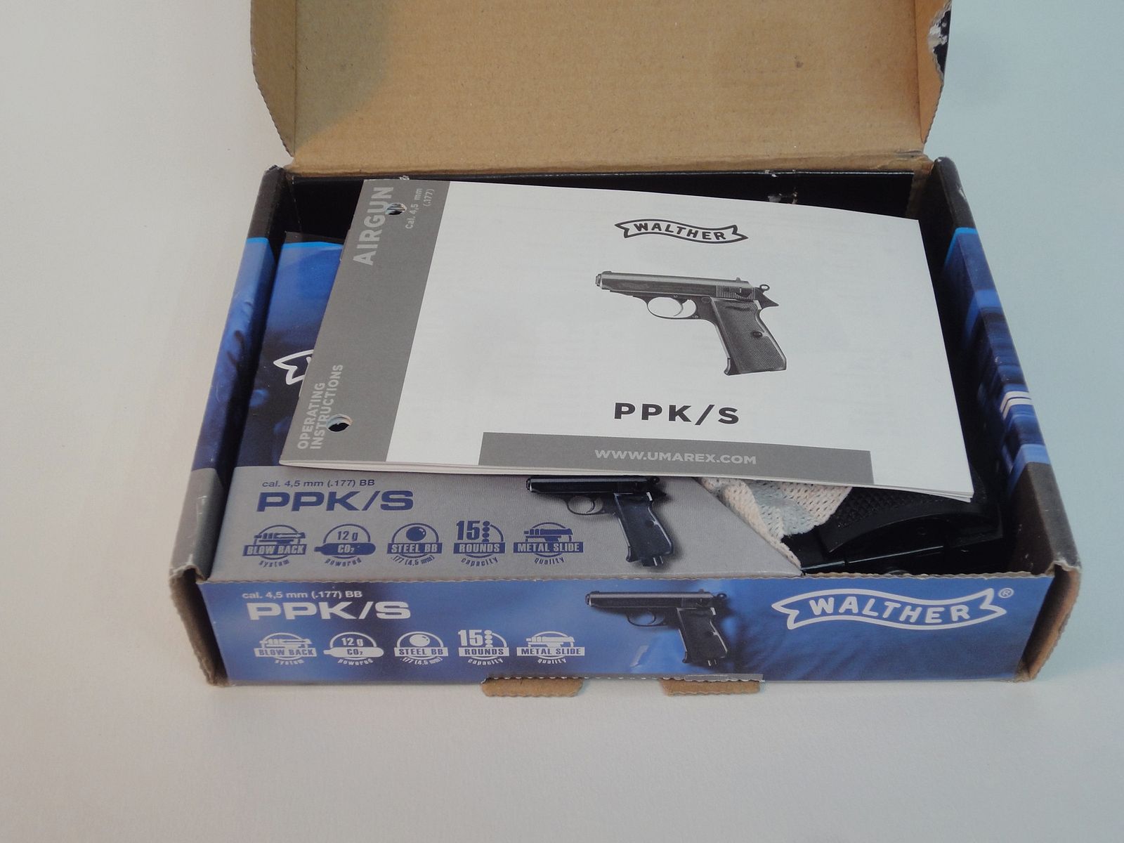 Pistolet à air comprimé Walther PPK/s co2