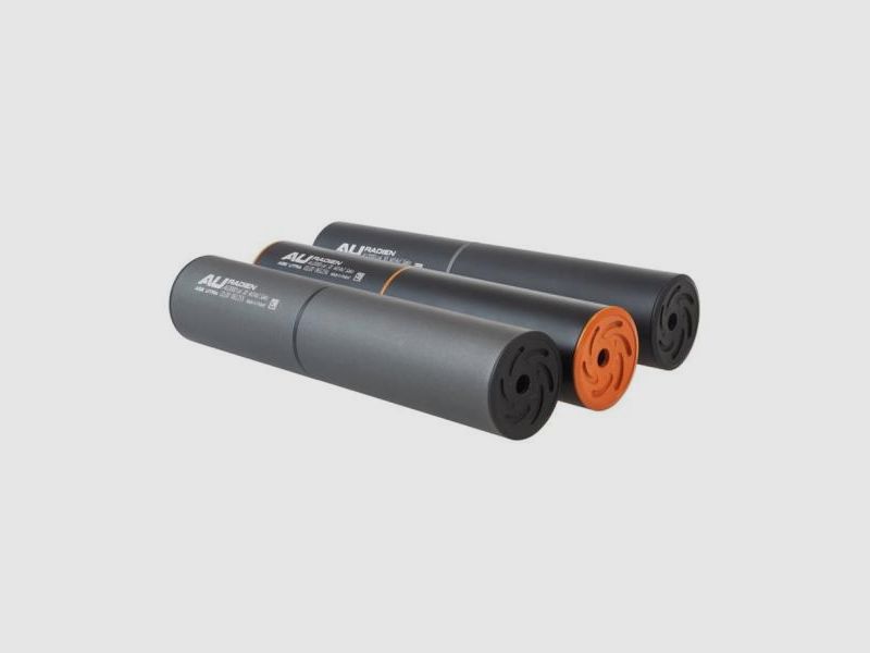 ASE UTRA Schalldämpfer f. EWB-Waffen Radien Titan (.256/6,5mm) 5/8''-24 UNEF schwarz