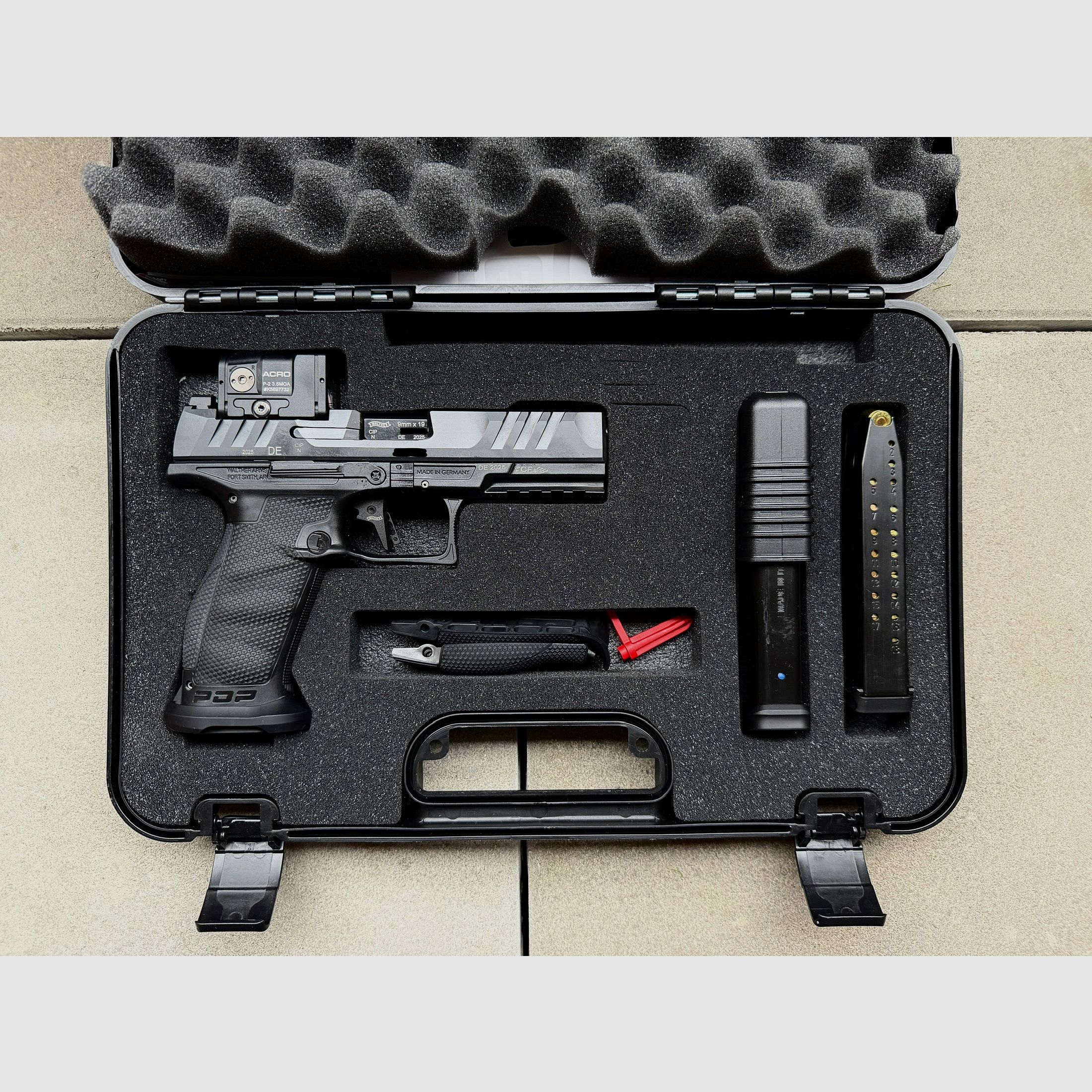 Walther Pistole PDP Full Size 4,5" Professional mit Aimpoint Acro