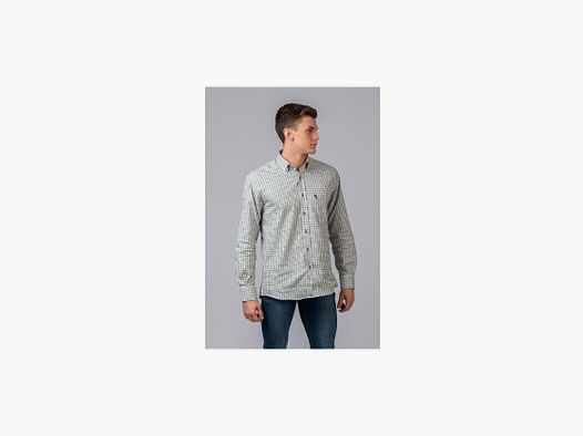 Camicia a quadri verde e marrone