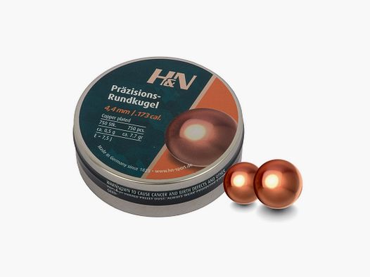 Rundkugeln H&N in 4,4 mm – .173 / 750 Stk.