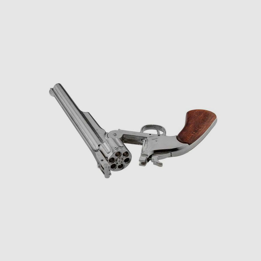 Dekorative Replik von Denix Revolver Smith & Wesson 1869 vernickelt - S&W 1869 NQ, Bild 4 von 4