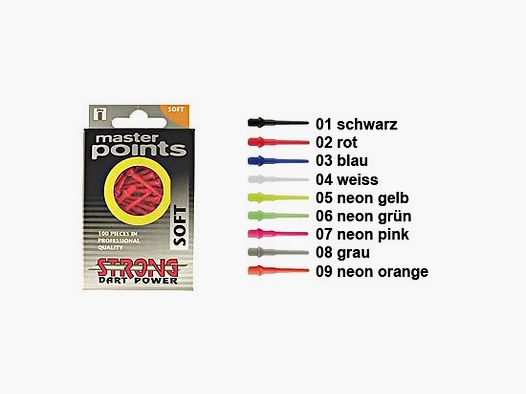 Dartpoint Master Points zwart 100 stuks Dart & accessoires