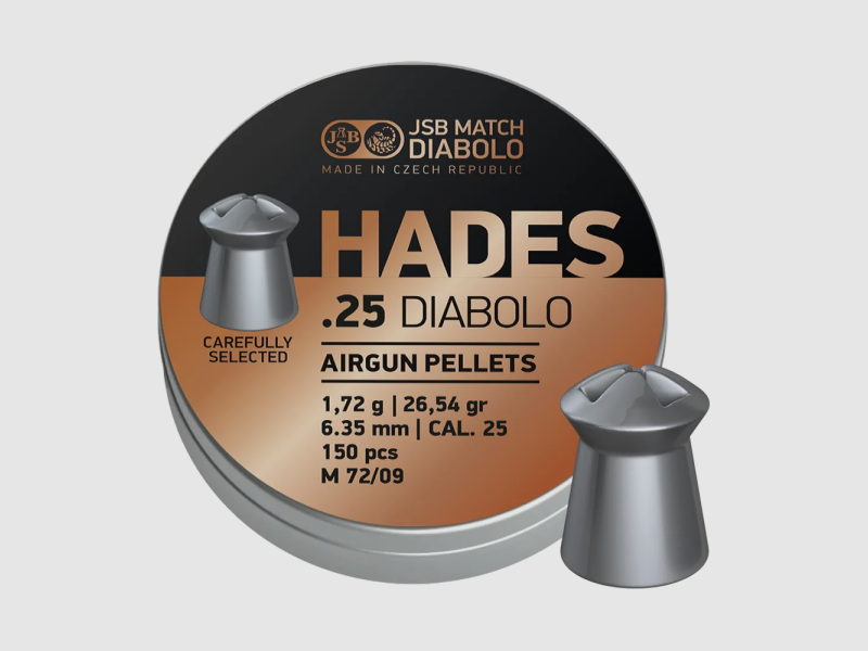 JSB Diabolo Hades 6,35 mm / .25 (150 Stück)