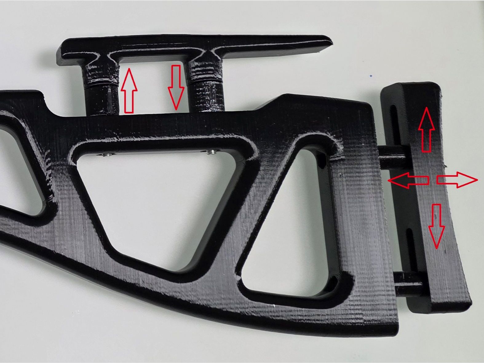 Poignée / crosse pour Diana Chaser Bandit Airbug PETG noir V2