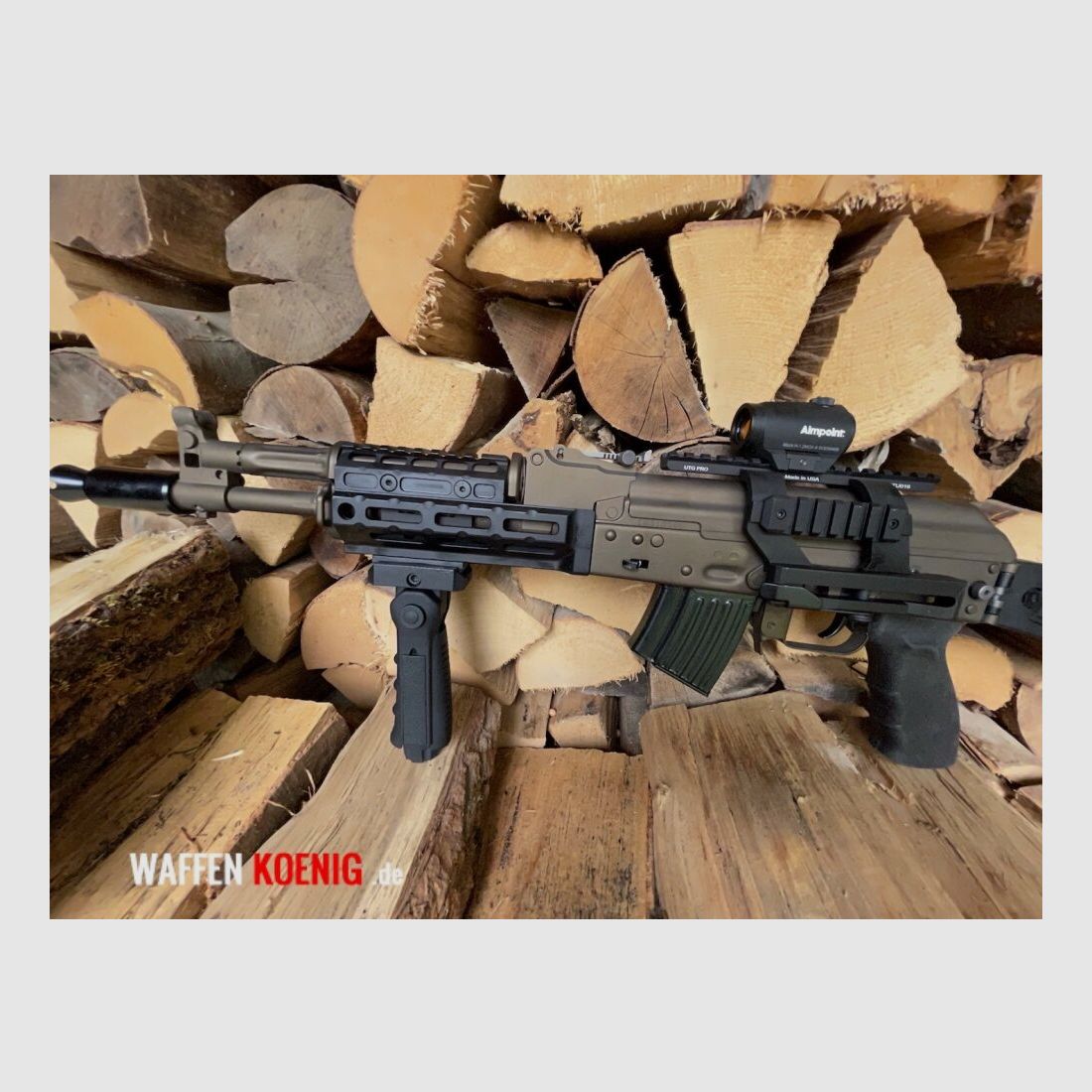 Izhmash SAIGA MKK 104 CAL. 7,62X39MM IN MIDNIGHT BRONZE INCL. ANBAUTEILE