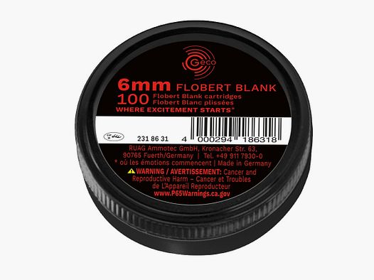 GECO 6mm FLOBERT à BLANC par 100/1.000/30.000