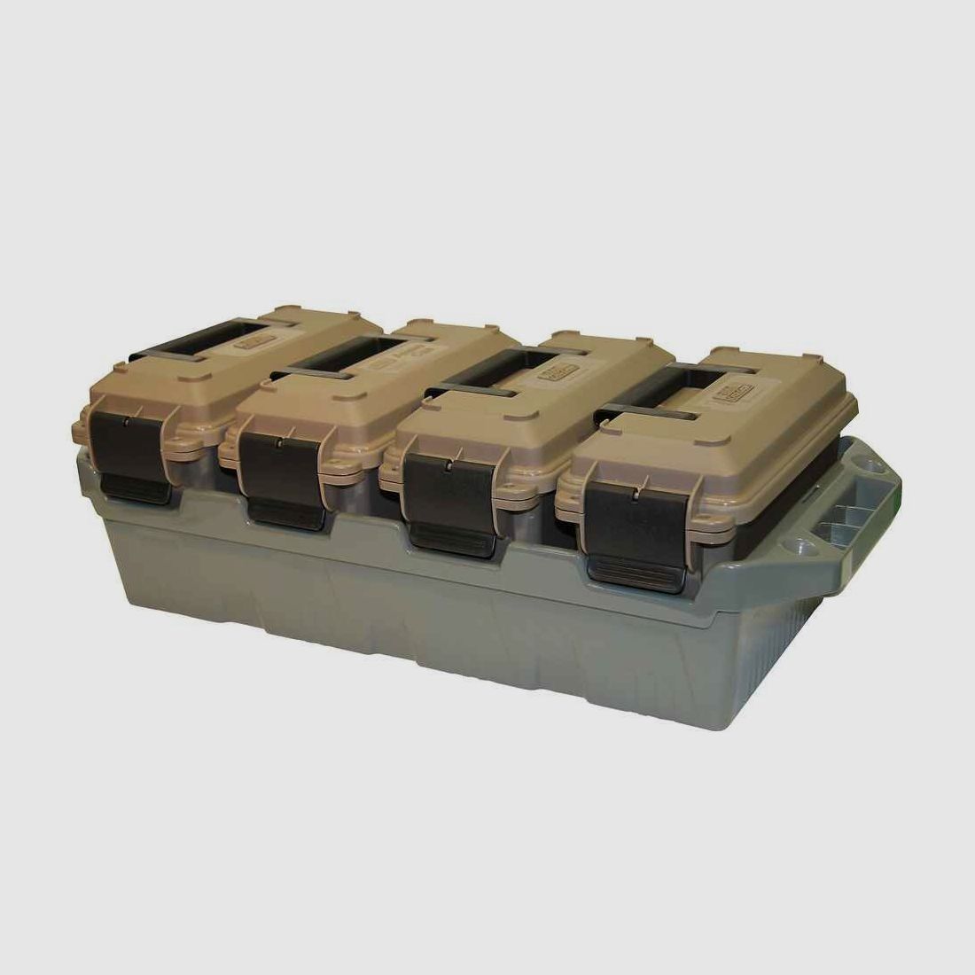 Ammunition transport box with 4 boxes MTM