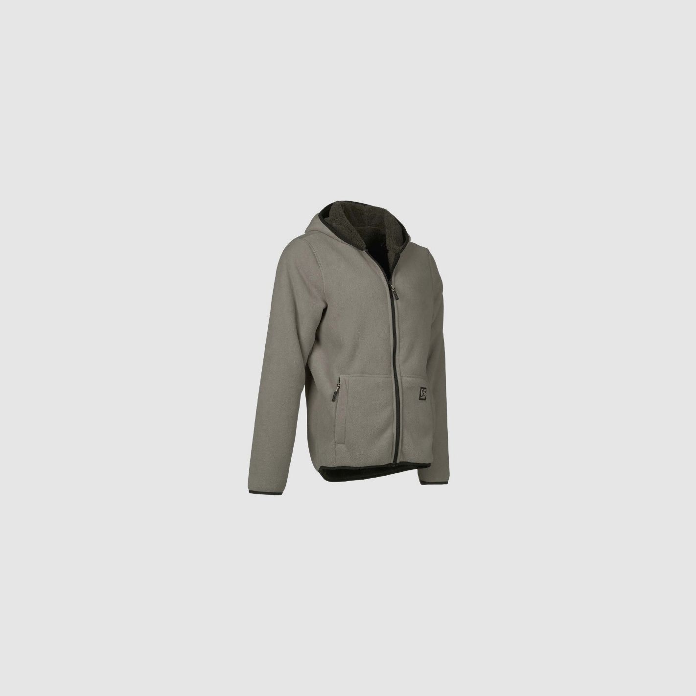 Univers - Wende-Fleecejacke grau/braun, Bild 7 von 10