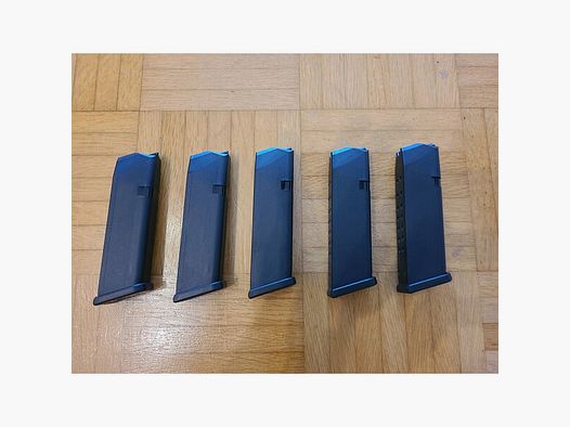 5 x Glock Magazin 17 Schuss (Glock 17, 34 Gen. 1 bis 4)