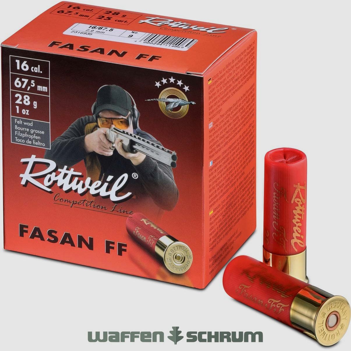 Rottweil 16/67,5 Fasan FF Skeet 2,0mm - 28g