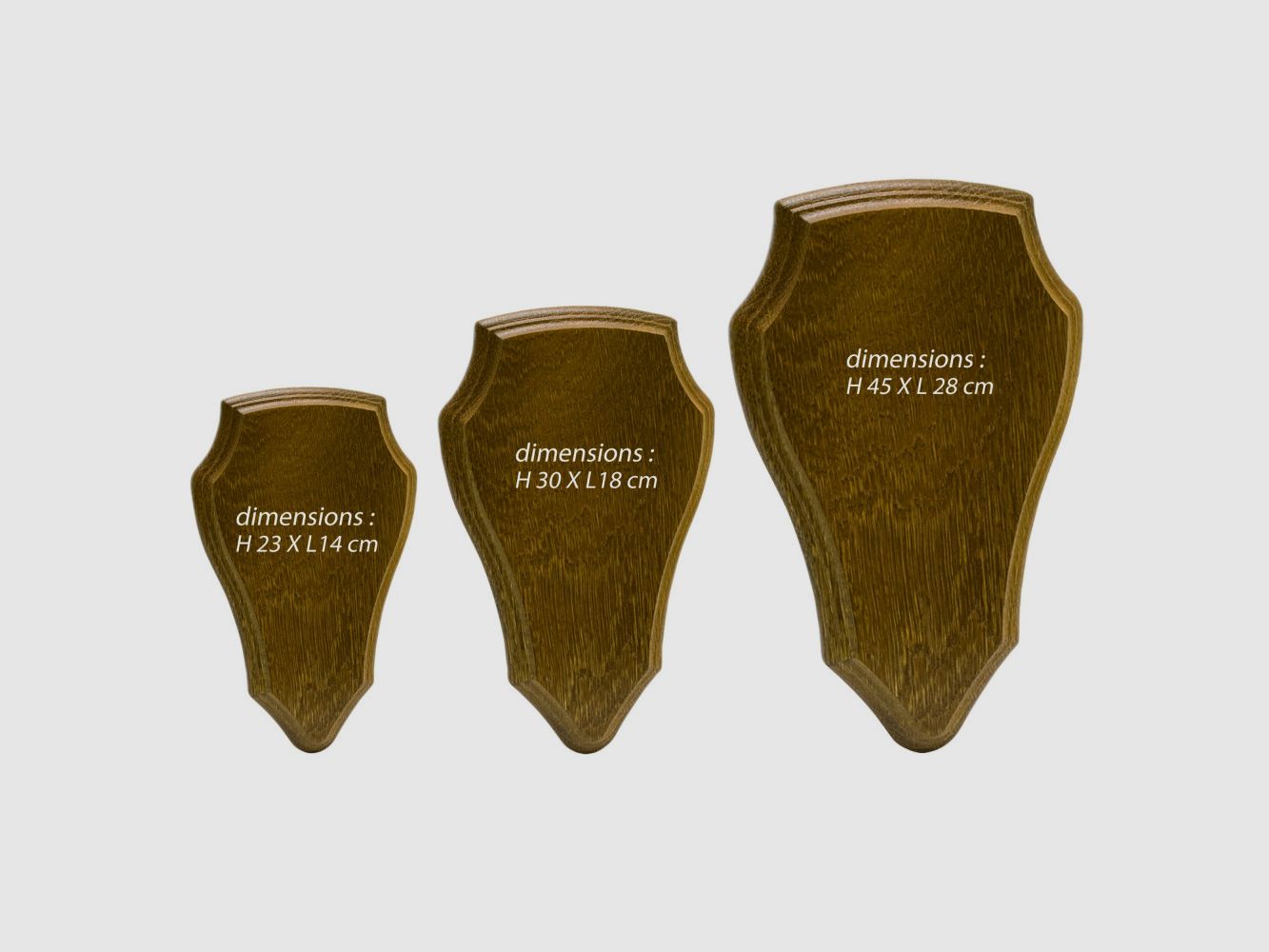 Eichenembleme für Trophäen von Reh und Hirsch, Bild 1 von 4