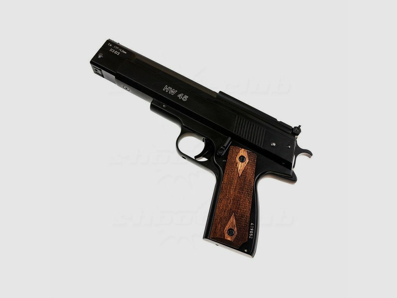 Weihrauch HW 45 pistola de aire comprimido en set I 4,5 mm - azulado
