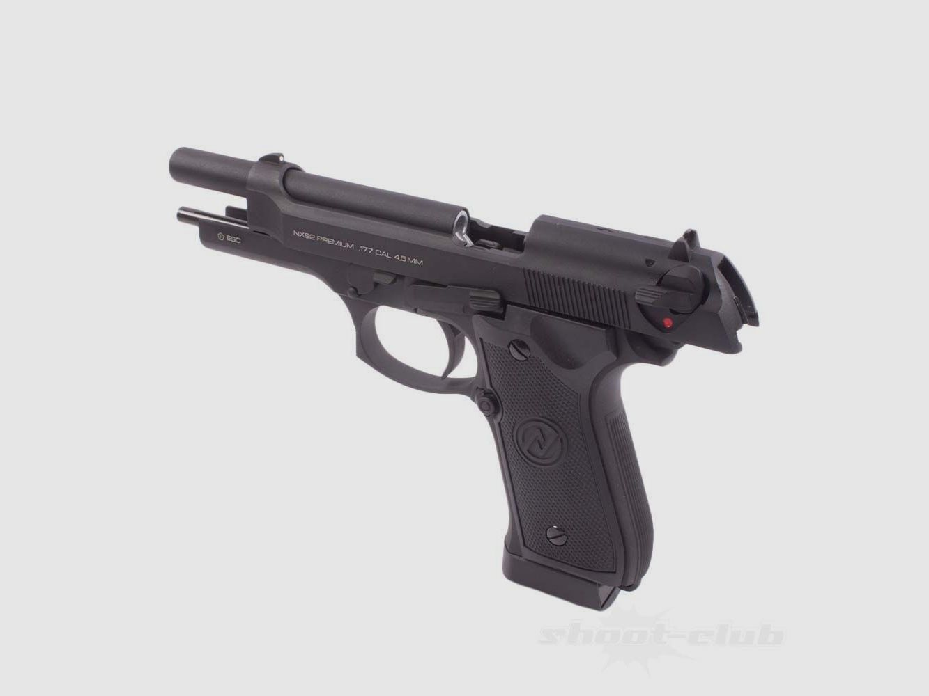 NX92 Premium Classic Co2 Pistole mit Blow Back 4,5mm Schwarz