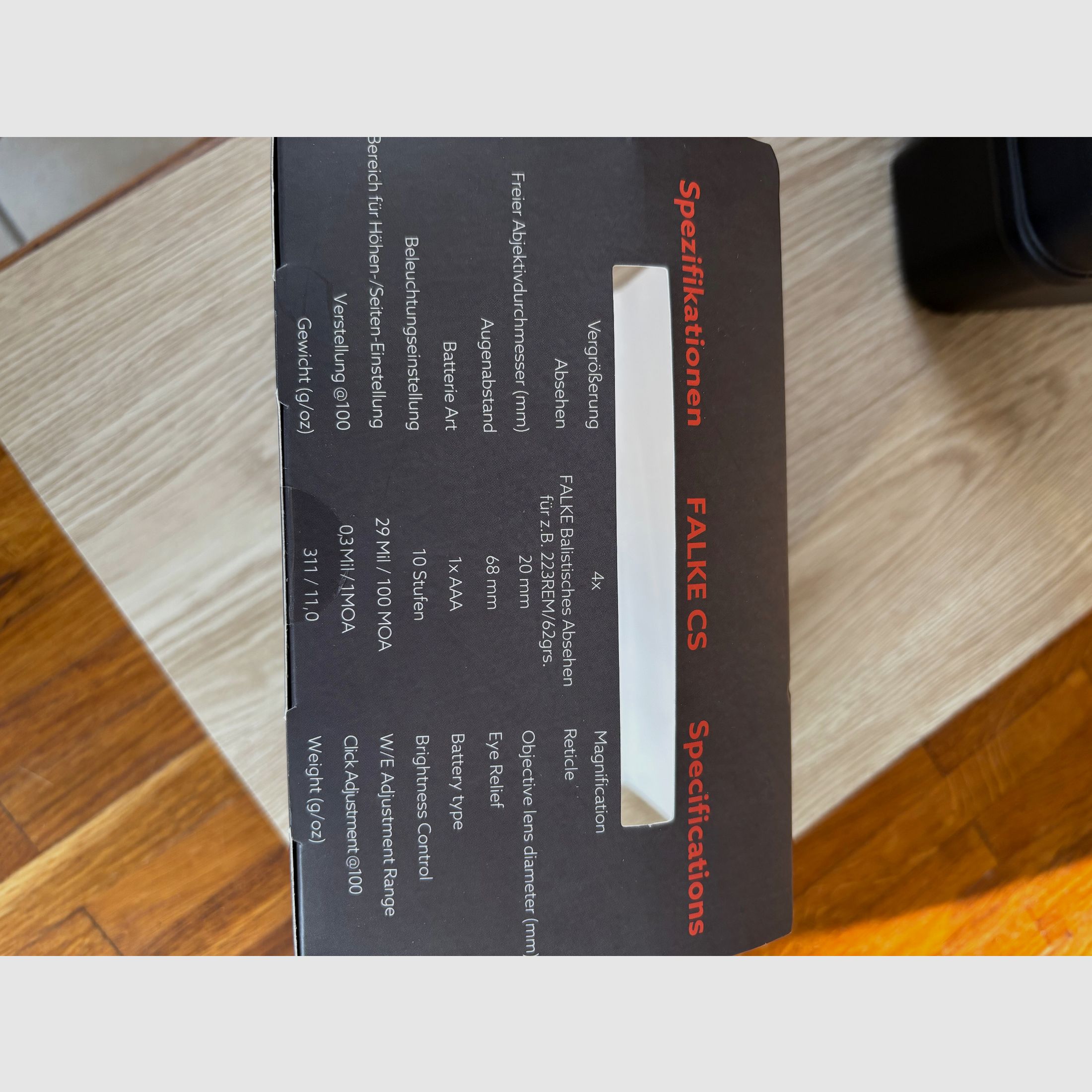 Falke CS 4x20 riflescope