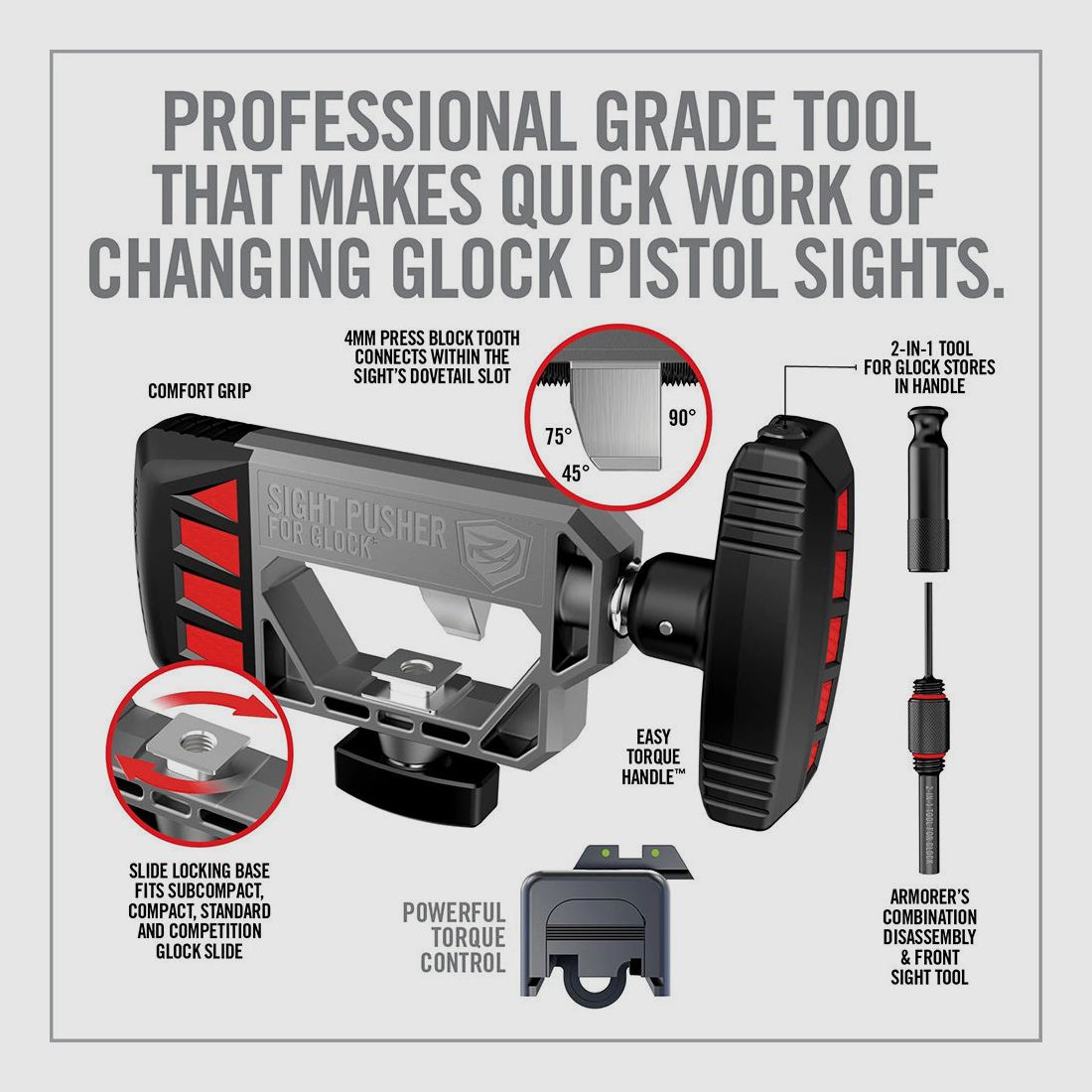 Real Avid Outil de changement de hausse pour Glock, image 6 sur 7