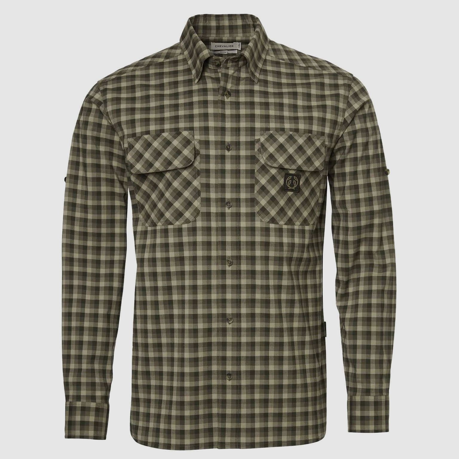 Chevalier Hemd Creek Shooting Fit Mink Brown Checked