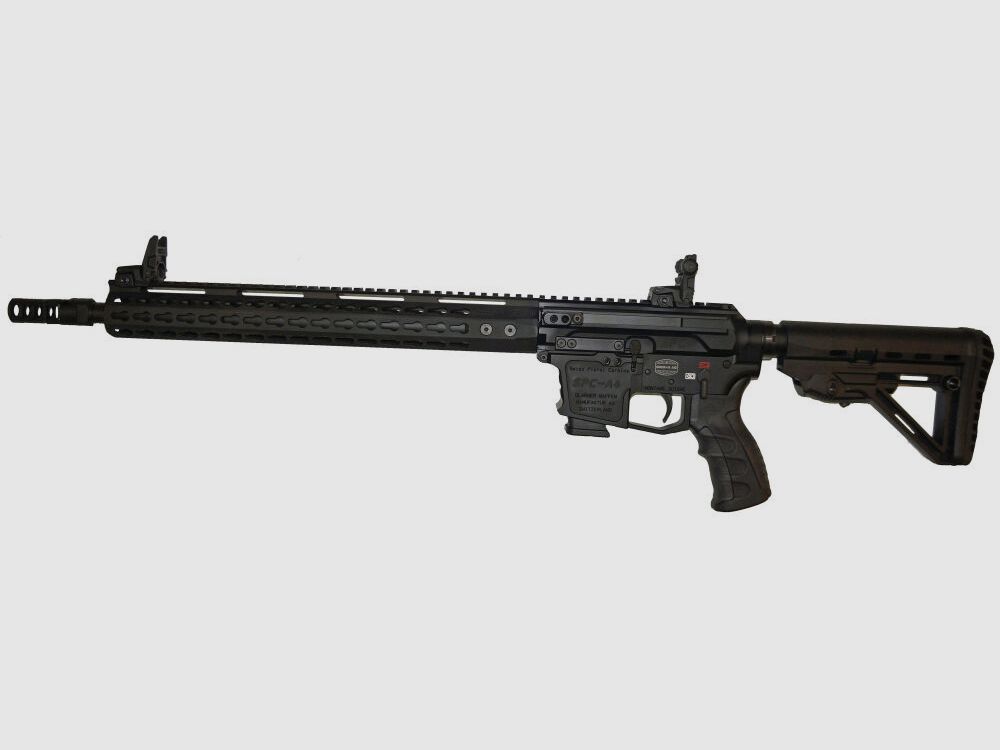 Schwaben Arms GmbH/GWMH Selbstladebüchse GWMH SPC-HUNTER A4 17" (SWISS PISTOL CARBINE) BLACK Kal.9x19 AR15 Glock Magazin