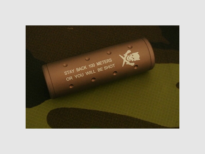 BIG DRAGON 100x30 Stubby Silencer CW/CCW Stay back 100 Meter or You will de Shot Schalldämper