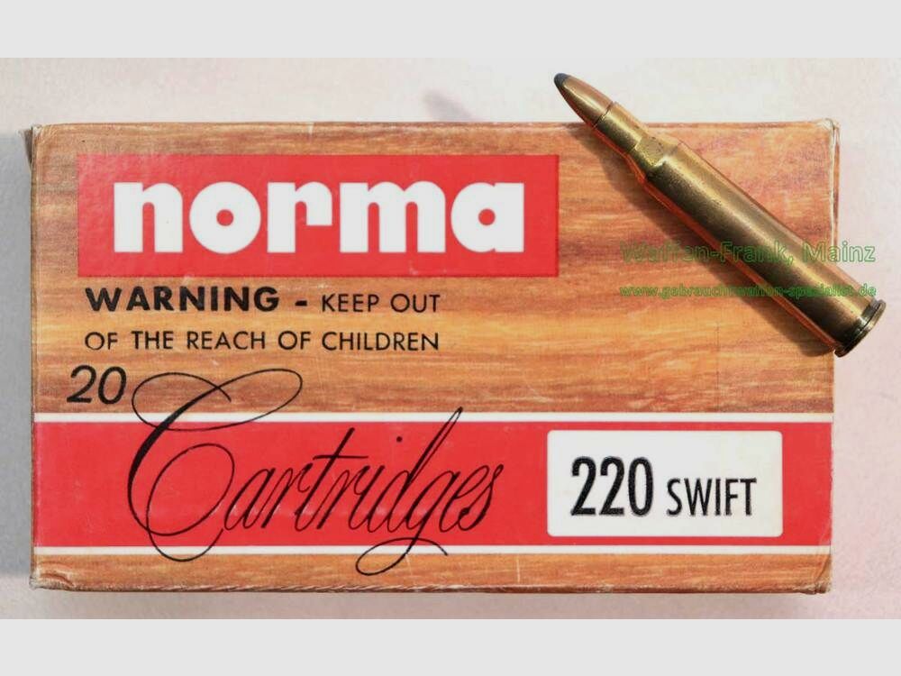 Norma Büchsenpatronen .220 Swift