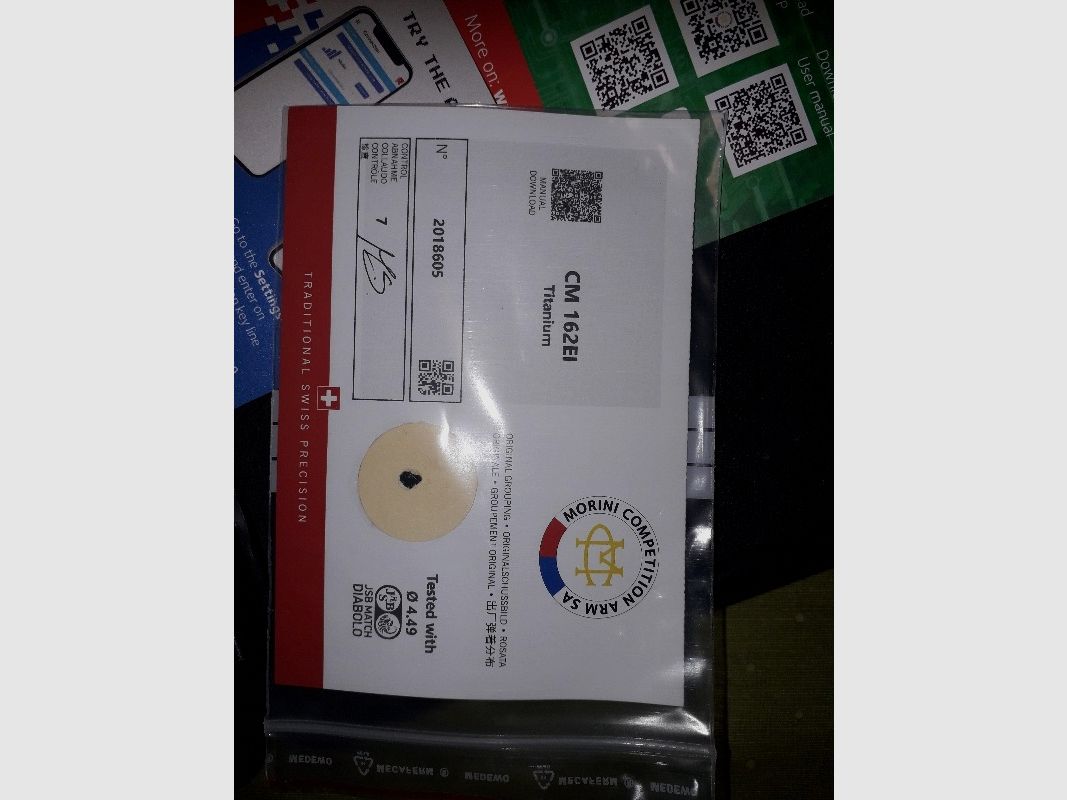 Morini LP CM 162 EI - Titan mit elektronischem Abzug und 2 Kartuschen - NEU - 