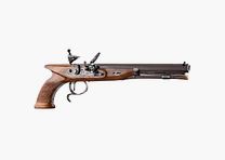 Pistolet Tatham Egg Davide Pedersoli C. - Calibre .45 à Silex - Réplique Historique Précise et Fonctionnelle