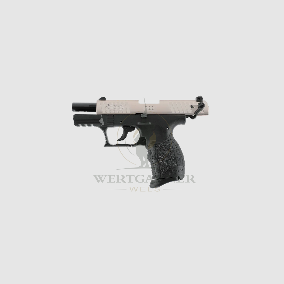 Walther P22Q 9mm P.A.K. Finition nickel, image 1 sur 2