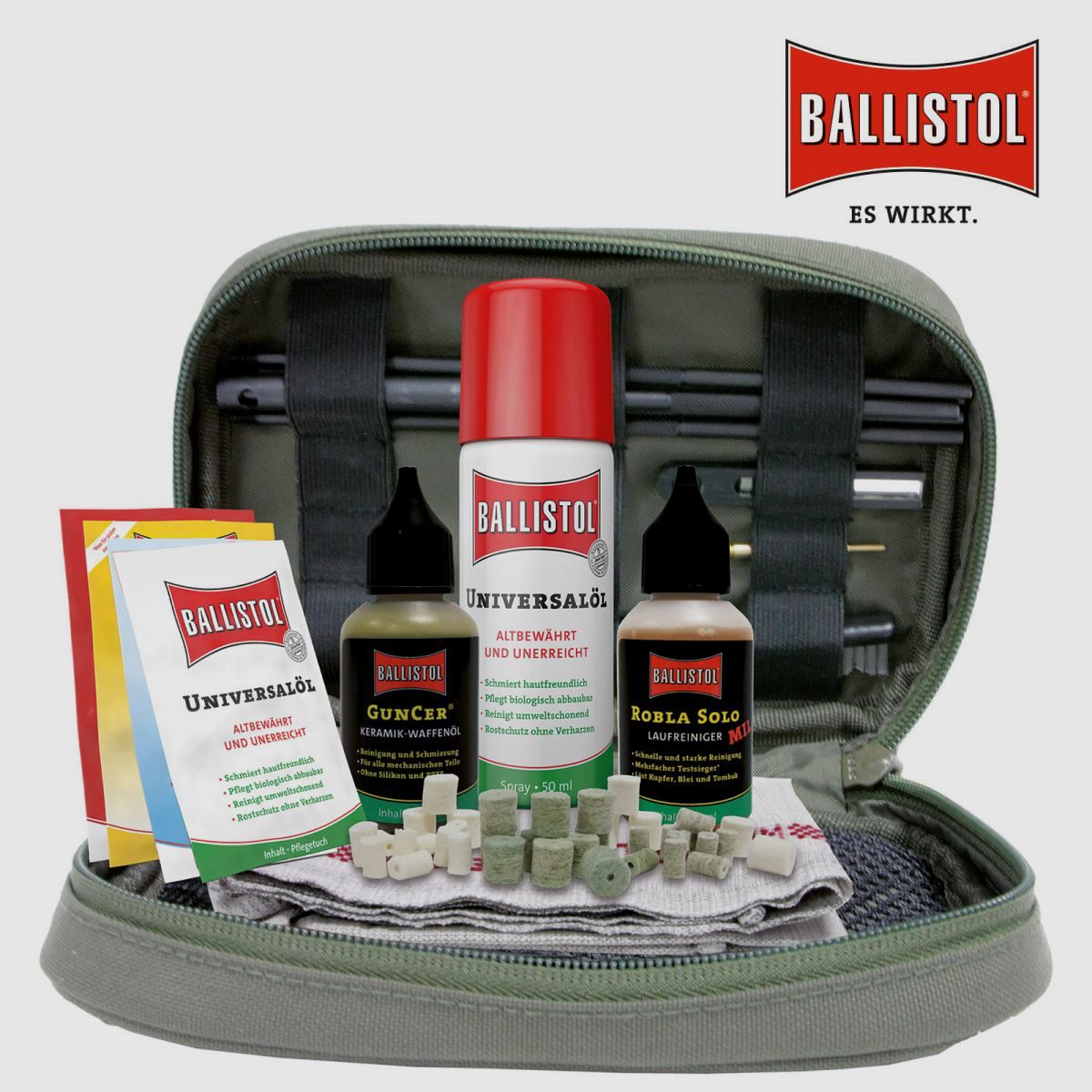 Ballistol gun cleaning bag