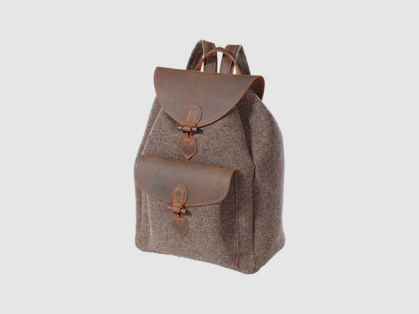 Lautloser Wanderrucksack aus Wollfilz