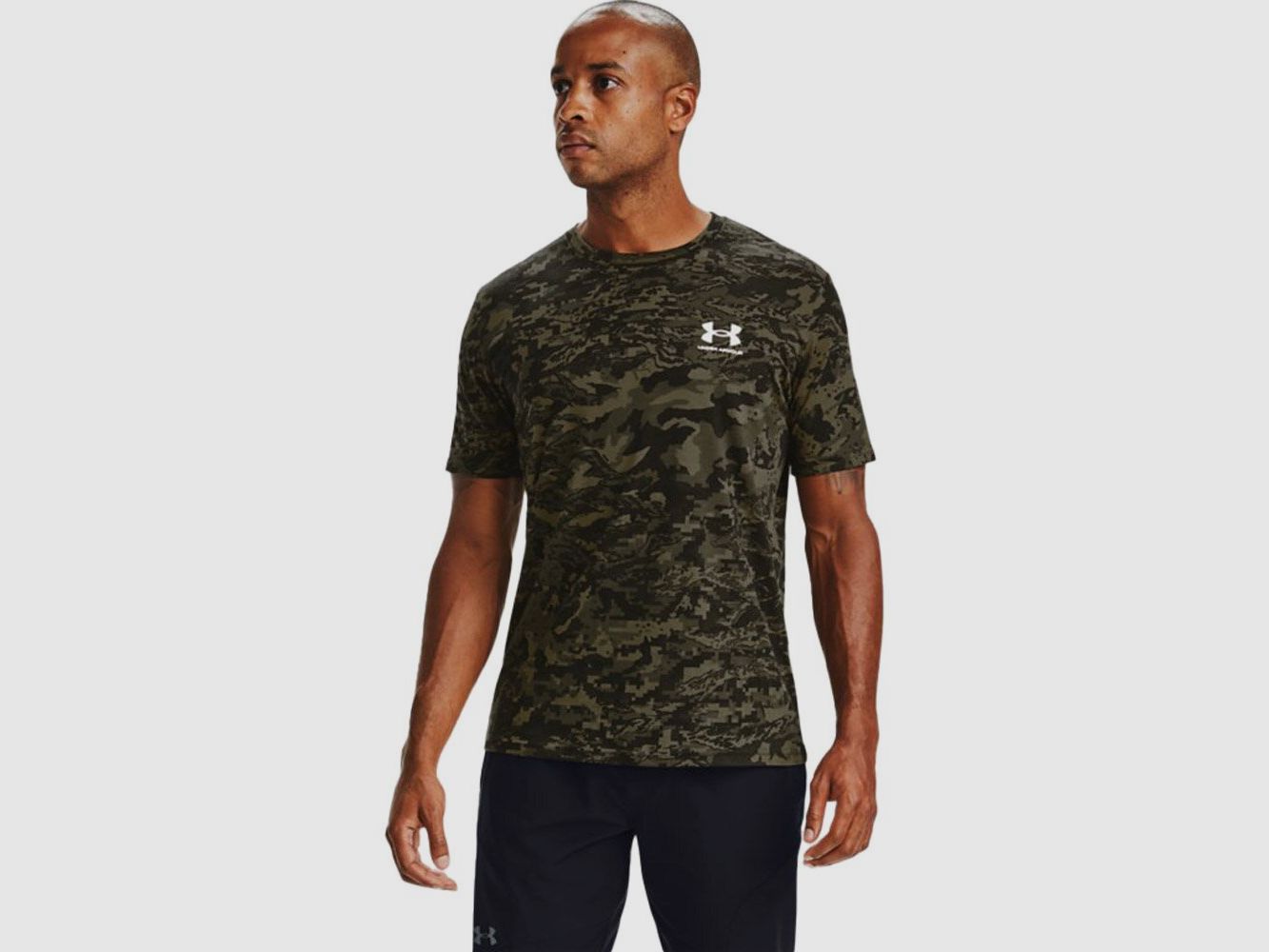 Under Armour UA ABC Camo Korte Mouwen T-Shirt Zwart L