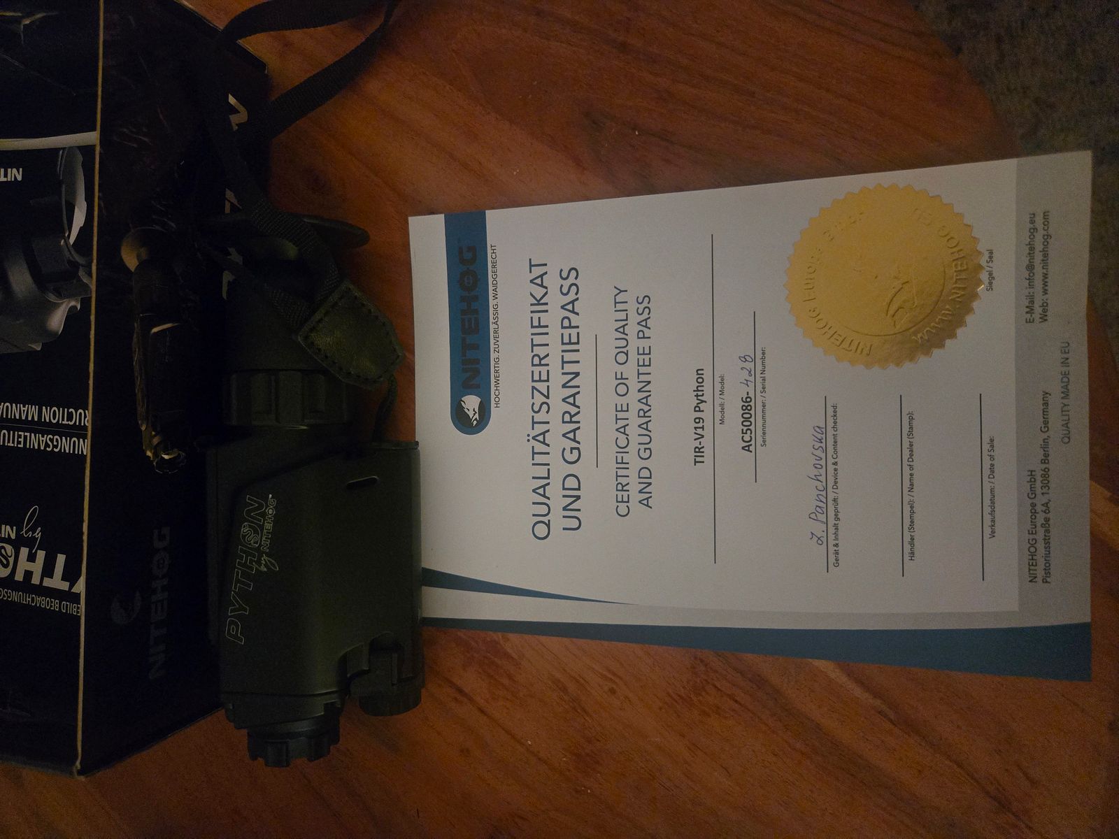 Nitehog Python Wärmebild-Monokular – neu & originalverpackt