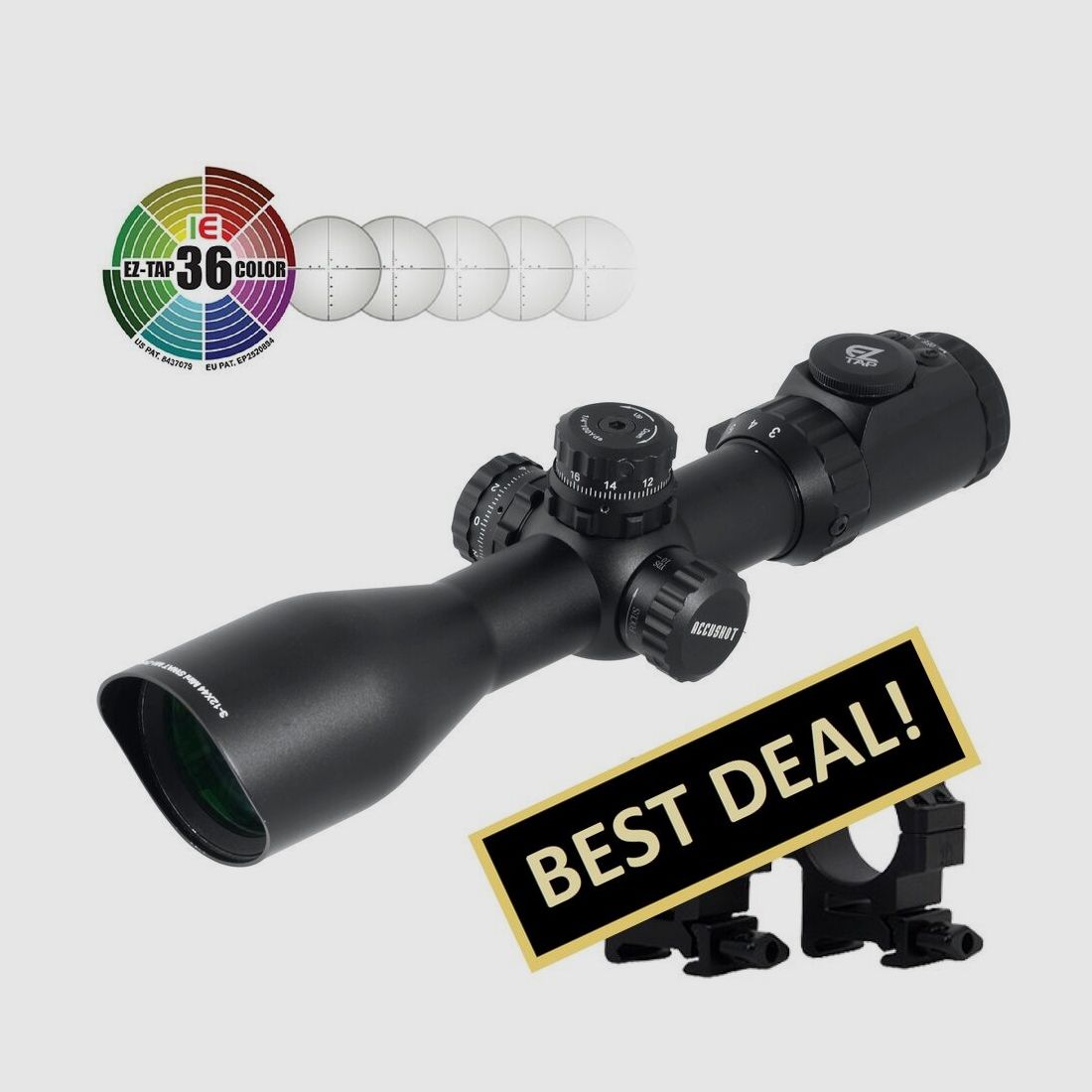 UTG Accushot Compact 3-12x44 Illuminated Scope