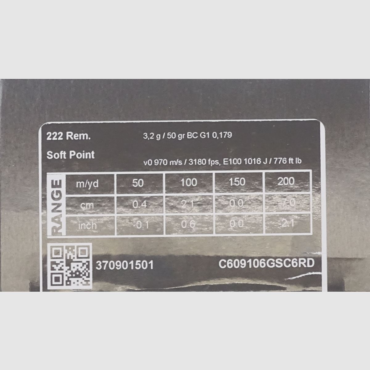 SAKO .223rem Tlm 55 grs - 50 shots