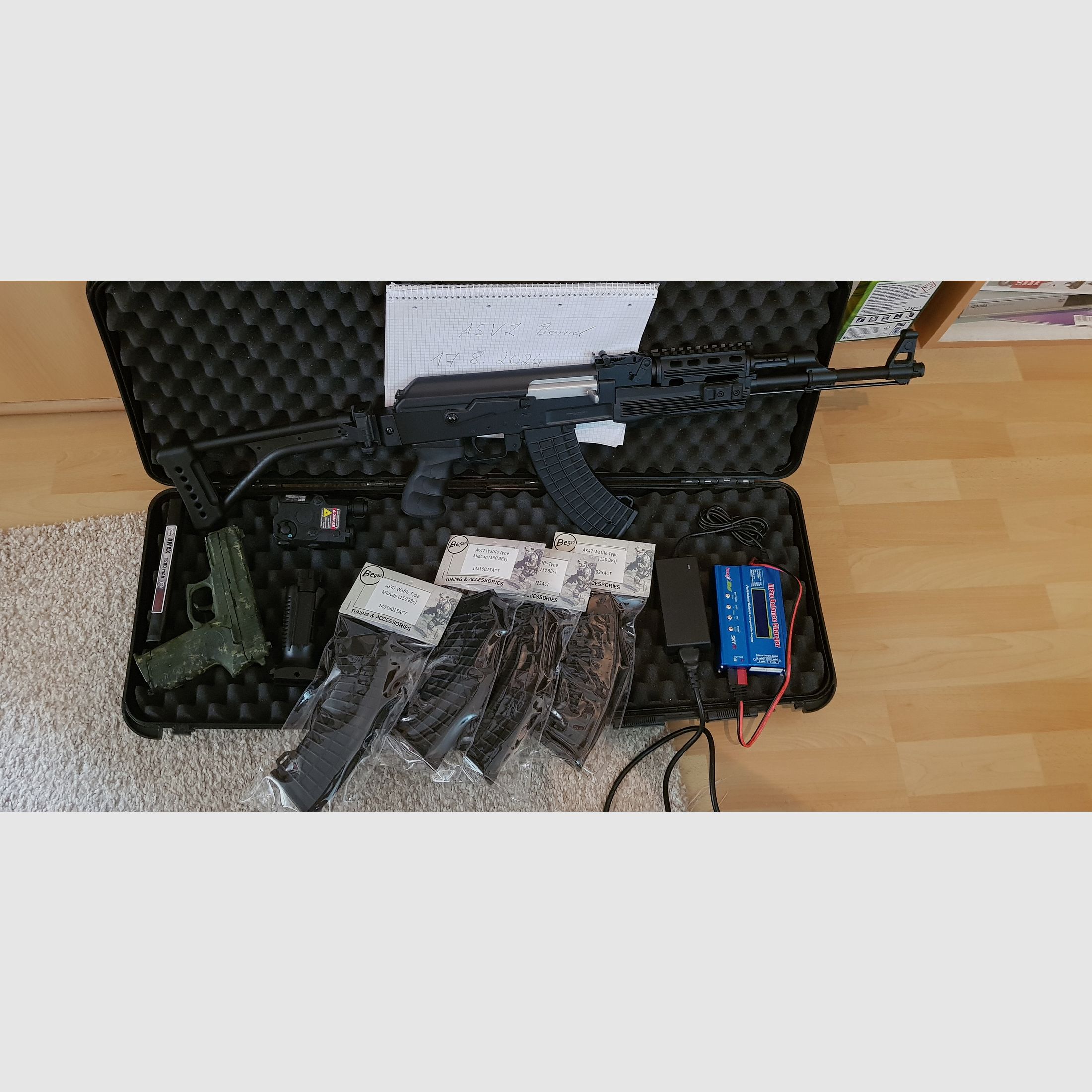 Ak 47 Airsoft neu 1.8j (komplett set),