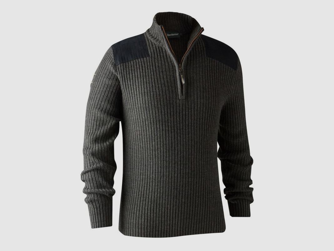 Deerhunter Herren Strickpullover Rogaland mit Reißverschluss