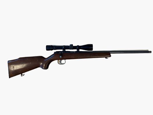 Fucile Anschütz Rep. calibro .22lr con ottica Tasco 6x40
