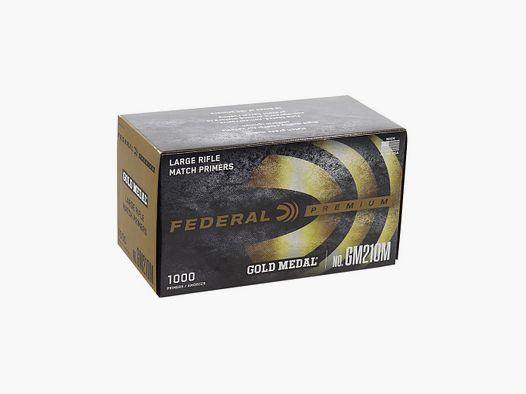FEDERAL INNESCHI GOLD MEDAL LARGE RIFLE PRIMERS N° GM210M CONF. DA 100