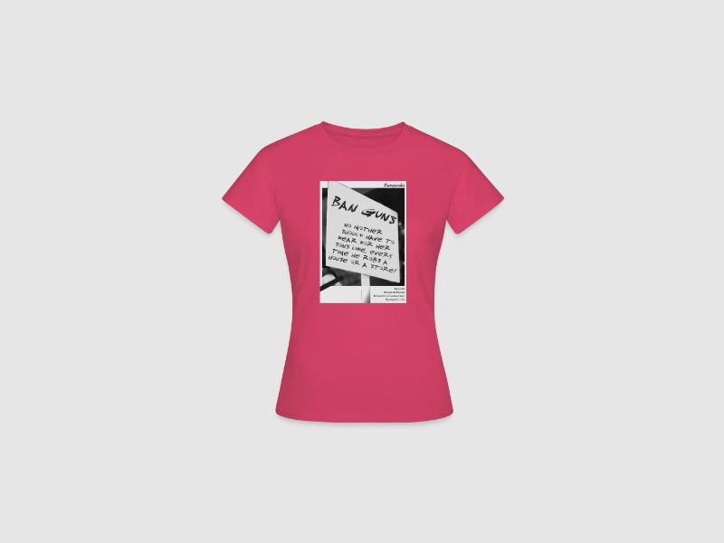 protestsign ban guns - Frauen T-Shirt Rot