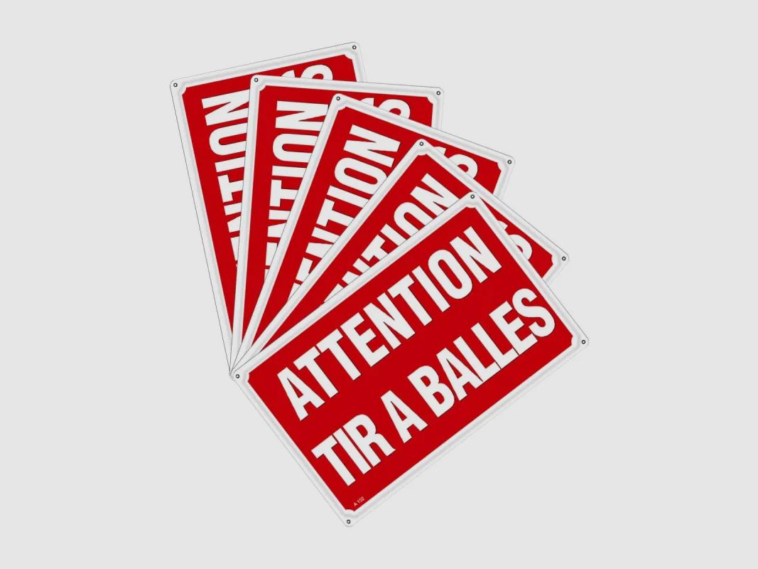 Achtung Jagdzone Alu-Schild 30 × 20 cm – Set von 5, Bild 2 von 9