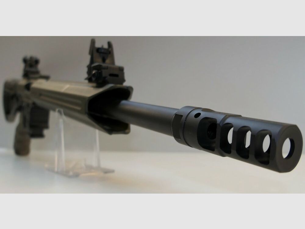 GWMH Selbstladebüchse GWMH SPC-SPORTER A4 17" (SWISS PISTOL CARBINE) OD-GREEN Kal.9x19 AR15 Glock Magazin